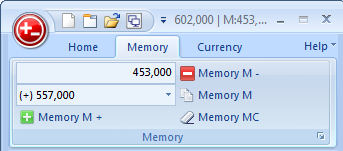 Memory calculations - tape calculator