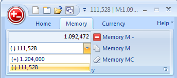 windows calculator with memory