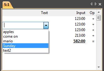 Adding machine texts